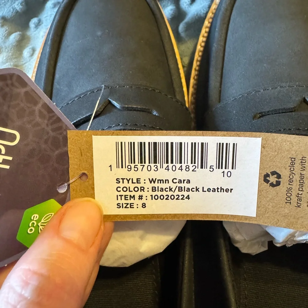 NIB Toms Cara Black Loafers - Picture 6 of 9